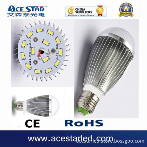 7W E27/E26/B22 Aluminum Housing LED Bulb